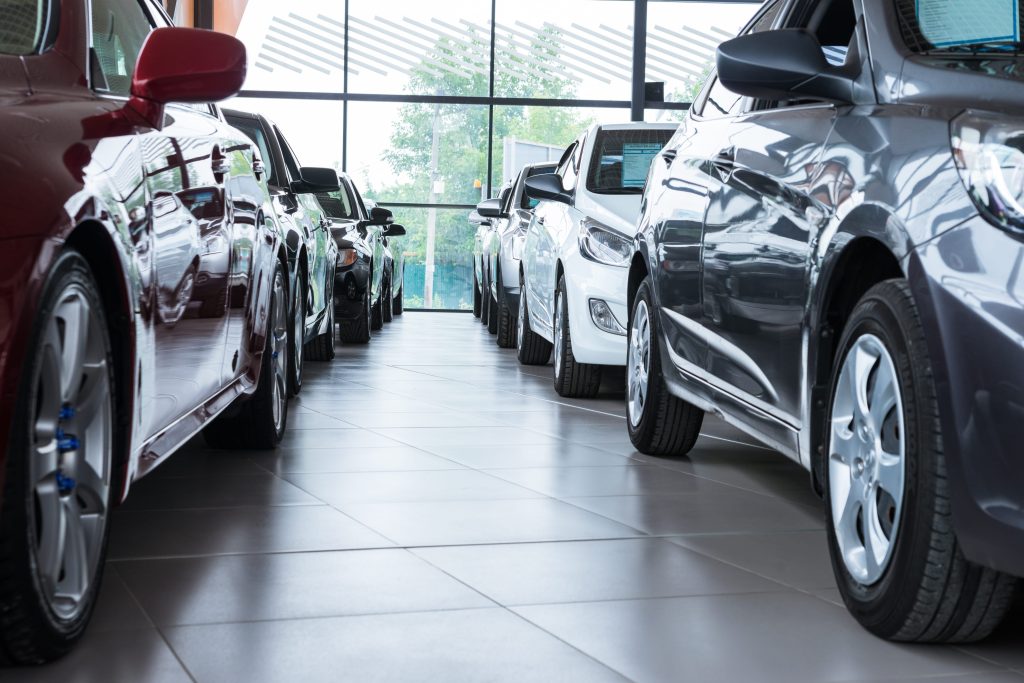 car dealership show room floor