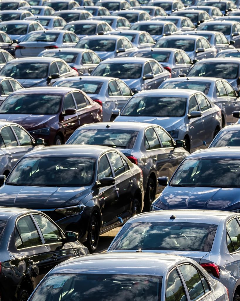 car dealership parking lot